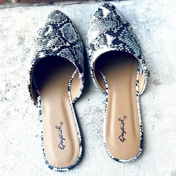 Animal print faux snake skin mule sandals - Picture 4 of 4